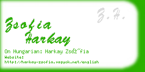 zsofia harkay business card